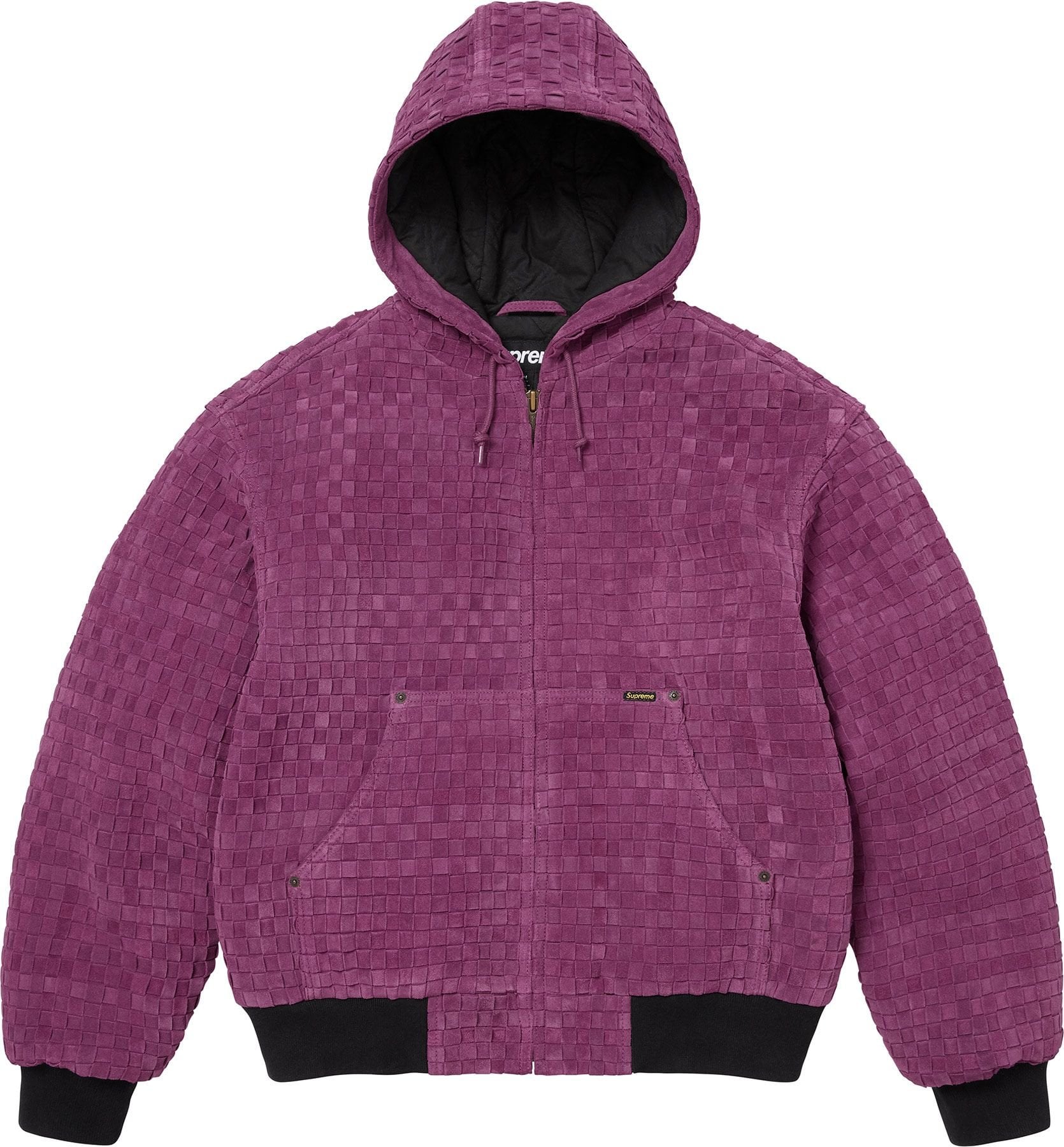 Woven Suede Hooded Work Jacket view 2